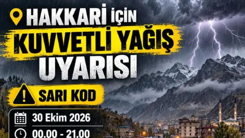 Meteoroloji'den 25 il için sarı kodlu uyarı