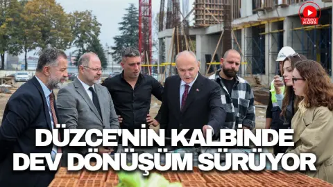 Düzce Merkez Park ve Anıt Eser çevresinde dönüşüm sürüyor