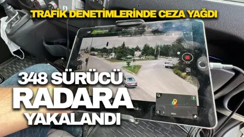 Düzce'de son bir haftada 348 sürücüye hız ihlalinden ceza yazıldı