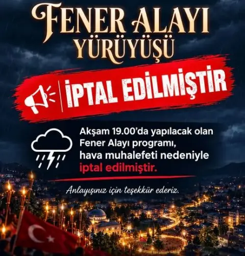 Düzce’de 29 Ekim akşamı planlar değişti!