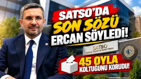 SATSO Meclis Başkanı 2'inci kez üst üste Erdem Ercan oldu!