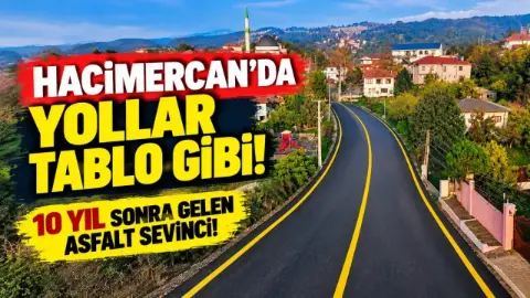 Sapanca Hacımercan’da 4 Kilometrelik Yol Yenilendi