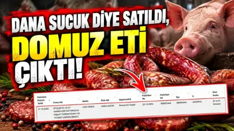 Sakarya'da üretilen sucukta domuz eti tespit edildi