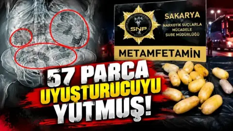 Uyuşturucuyu yutarak taşımaya çalışan kadın kurye Sakarya'da yakalandı
