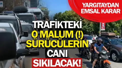 Yargıtay’ın o kararı Sakarya trafiğindeki o malum (!) sürücülerin canını sıkacak!
