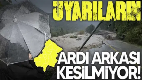 Sakarya’da Sarı Kodlu Uyarı Yarın da Sürecek