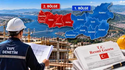 Kocaeli yapı denetimde iki bölgeye ayrıldı: işte ilçe ilçe yeni sistem!