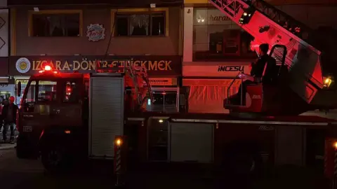 Konya'da etli ekmek fırınında yangın!