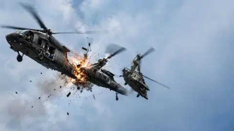 Oregon'da iki helikopter havada çarpıştı, 3 kişi hayatını kaybetti