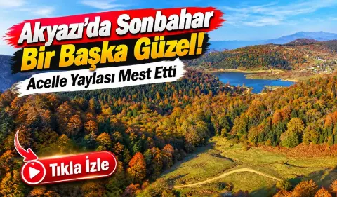 Akyazıda sonbaharın renk cümbüşü Acelle Yaylası mest etti