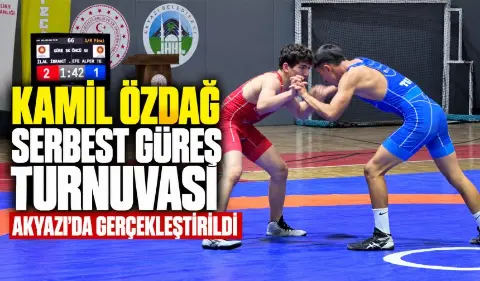 Kamil Özdağ Serbest Güreş Turnuvası yapıldı