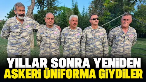 Yıllar sonra yeniden askeri üniforma giydiler