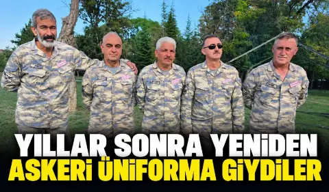 Yıllar sonra yeniden askeri üniforma giydiler