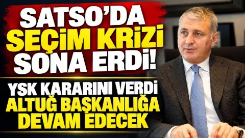 YSK kararını verdi Akgün Altuğ'un başkanlığa devam edecek