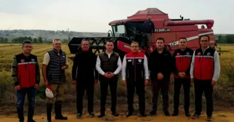 Havsa'da Çeltik Hasadı Başladı