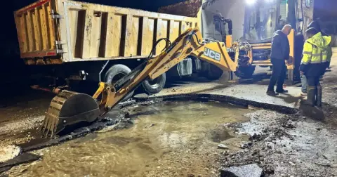 Edirne’de Ana Su Hattı Patladı: Umurbey Mahallesi Susuz