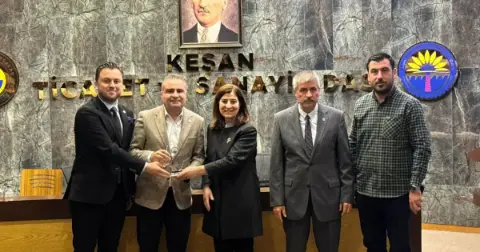 Milletvekili Aksal’dan Keşan TSO Başkanı Şapçı’ya Hayırlı Olsun Ziyareti