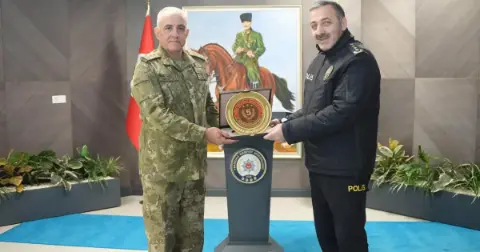 5. Kolordu Komutanı Ala’dan Tekirdağ İl Emniyet Müdürü Turanlı’ya Ziyaret