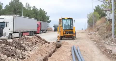 Edirne’de Kurtuluş Mahallesi’nde İçme Suyu Altyapı Çalışmaları Sürüyor