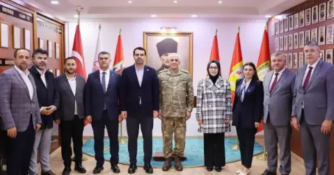 AK Parti Tekirdağ Heyetinden 5. Kolordu Komutanı Ala’ya Ziyaret