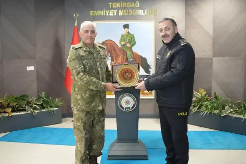 5. Kolordu Komutanı Ala’dan Tekirdağ İl Emniyet Müdürü Turanlı’ya Ziyaret