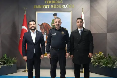 TÜGVA Tekirdağ Yönetiminden İl Emniyet Müdürü Turanlı'ya Ziyaret