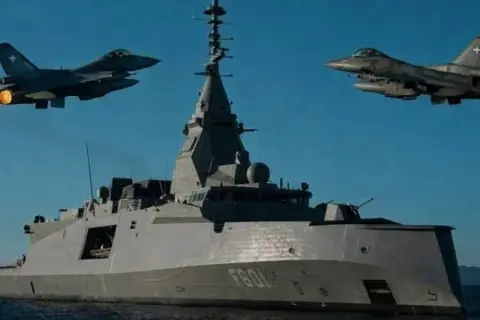 GKRY Bakanı Palmas, Yunan F-16 ve savaş gemisinin Kıbrıs'ta kalıcı olduğunu söyledi