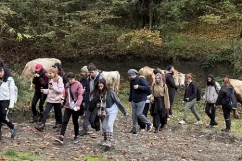 Bursa'da Cumhuriyet Bayramı'na özel etkinlik! 8 kilometre yürüdüler