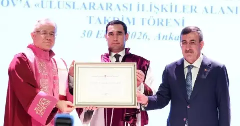 Hacettepe Üniversitesi'nden Türkmenistan lideri Berdimuhammedov'a fahri doktora