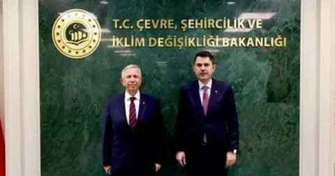 Bakan Kurum, Başkanı Mansur Yavaş’ı kabul etti!