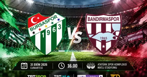Bursaspor-Bandırmaspor maçı saat kaçta, hangi kanalda? İşte canlı yayın bilgileri