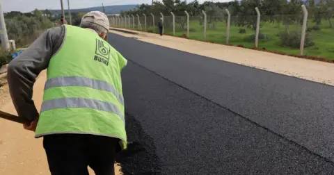 Bursa'da dev su projesinin ardından yollar yenileniyor! 1 kilometrelik güzergâha asfalt