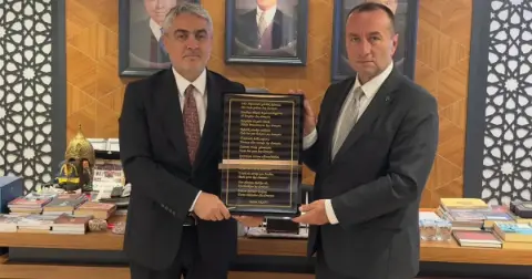 MHP Bursa İl Başkanı Özcanbaz'a önemli ziyaret! Rahmi Aksoy ile bir araya geldi