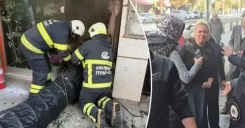 Eskişehir'de çiçekçide yangın! Gözyaşlarına boğuldu: Bütün mallarım gitti, dükkanım gitti