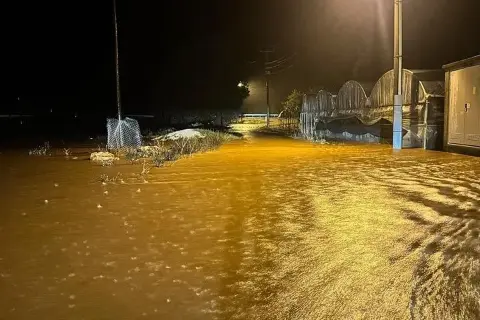 Antalya Demre'yi şiddetli yağış vurdu! Ev, iş yeri ve seraları su bastı