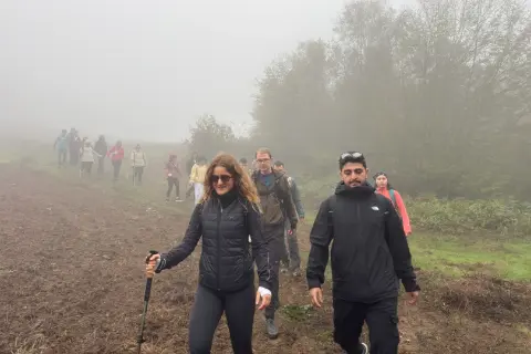 Bursa'da Cumhuriyet Bayramı'na özel etkinlik! 8 kilometre yürüdüler
