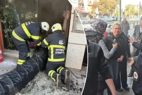 Eskişehir'de çiçekçide yangın! Gözyaşlarına boğuldu: Bütün mallarım gitti, dükkanım gitti