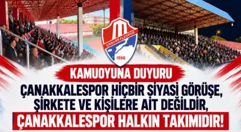 Çanakkalespor Yönetiminden Bülent Turan’a Sert Tepki