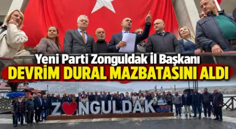 Yeni Parti İl Başkanı Erden Köybaşı Mazbatasını Aldı