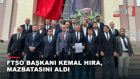 FTSO Başkanı Kemal Hıra, Mazbatasını Aldı