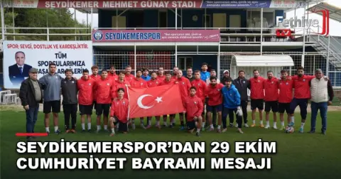 Seydikemerspor’dan 29 Ekim Cumhuriyet Bayramı Mesajı