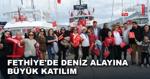 Fethiye'de Deniz Alayına Büyük Katılım