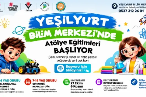Yeşilyurt Bilim Merkezi’nde atölye eğitimleri başladı
