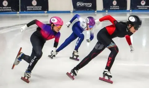 Erzurum’da Short Track heyecanı sürüyor!