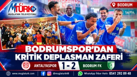 Bodrum FK, Antalyaspor’u 2-1 Yenerek Seriyi Üçe Çıkardı