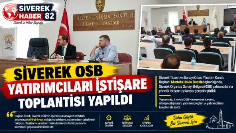Siverek OSB Yatırımcıları İstişare Toplantısı Gerçekleştirildi