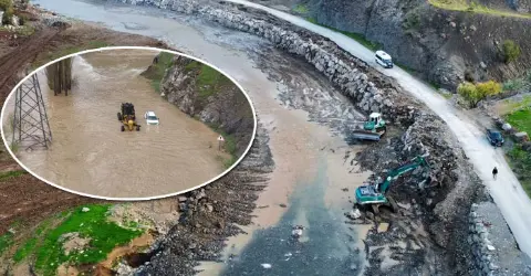Şemdinli’de taşkınlara karşı önlem alınıyor