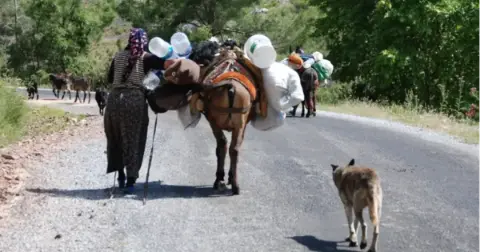 Alanya’da Yörüklerin sahile dönüş yolculuğu başladı