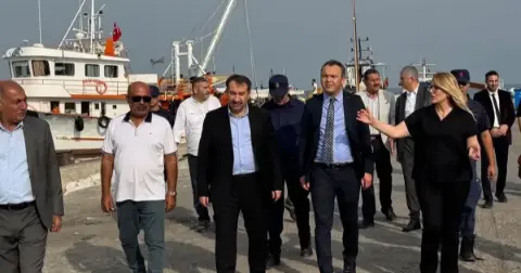 Yumurtalık’ın tarihi limanındaki çökme sonrası heyet inceleme yaptı
