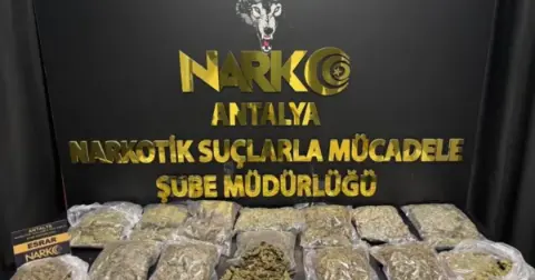 Antalya’da uyuşturucu operasyonu: 7,5 kilo esrar ele geçirildi